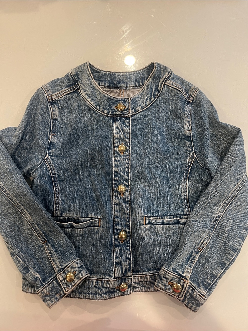 Crewcuts Blue Denim Jacket with Gold Buttons